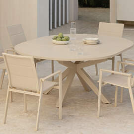 Set Aus Ausziehbarem Tisch 145-200x145 Cm Barces