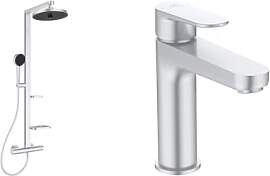 Set aus Ideal Standard BD583SI Alu+ Duschsystem