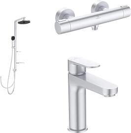Set aus Ideal Standard BD585SI Alu+ Duschsystem,