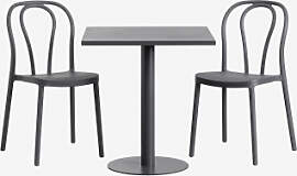 Set Aus Quadratischem Tisch 70x70 Cm Und 2