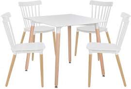 Set Aus Quadratischem Tisch 80x80 Cm Und 4