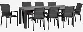 Set Aus Rechteckigem Arnadine-tisch (220 X 100 Cm) 