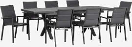 Set Aus Rechteckigem, Ausziehbarem Tisch