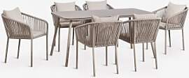Set Aus Rechteckigem Tisch 160x90 Cm Und 6