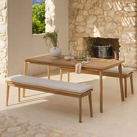 Set Aus Rechteckigem Tisch 180x90 Cm Und 2
