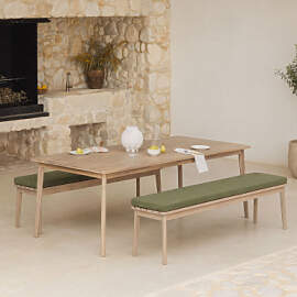 Set Aus Rechteckigem Tisch 180x90 Cm Und 2