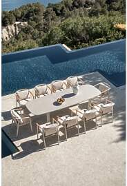 Set Aus Rechteckigem Tisch 220-280x100 Cm