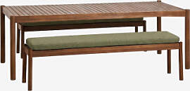 Set Aus Rechteckigem Tisch 220x100 Cm Und 2