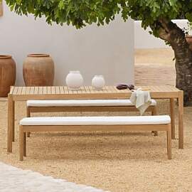 Set Aus Rechteckigem Tisch 220x100 Cm Und 2
