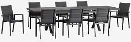 Set Aus Rechteckigem Tisch 240-300x100 Cm,