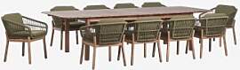 Set Aus Rechteckigem Tisch 250-310x105 Cm