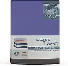 Setex - Feinbiber Bettlaken mit Gummizug kuschelig 
