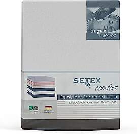 Setex - Feinbiber Bettlaken mit Gummizug kuschelig 
