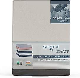 Setex - Feinbiber Bettlaken mit Gummizug kuschelig 