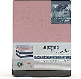 Setex - Feinbiber Bettlaken mit Gummizug kuschelig 
