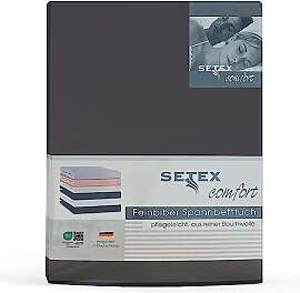Setex - Feinbiber Bettlaken mit Gummizug kuschelig 