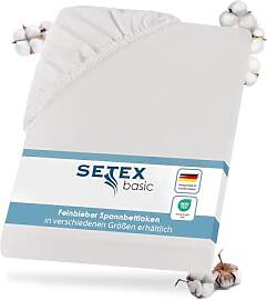 Setex - Feinbiber Bettlaken mit Gummizug kuschelig 