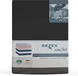 Setex - Feinbiber Bettlaken mit Gummizug kuschelig 