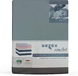 Setex - Feinbiber Bettlaken mit Gummizug kuschelig 