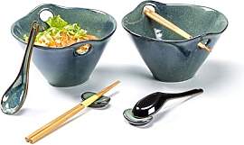 Set Ramen Bowl mit Essstäbchen, Ramen Schüssel