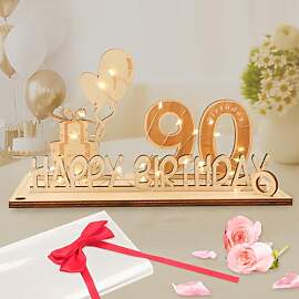 Seutgjie 90 Geburtstag Deko für Mann Frau