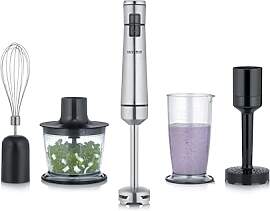 SEVERIN Kabelloser Stabmixer mit Premium-Set,