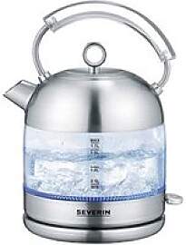 SEVERIN Wasserkocher WK 3459 Retro silber 1,7 l