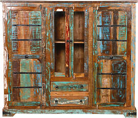 Shabby Chic Vintage Möbel Highboard Schrank