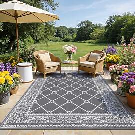 SHACOS Outdoor Teppich Wetterfest 180x270 cm