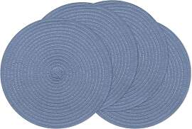 SHACOS Tischset Rund Geflochten Platzset 4er Set