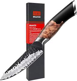 SHAN ZU 9 cm Gemüsemesser, Handgeschmiedetes