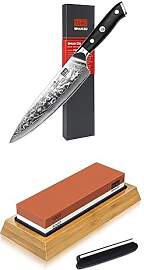 SHAN ZU Damascus Kochmesser 20 & Küchenmesser 