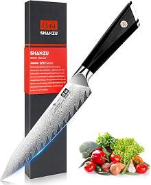 SHAN ZU Damast Küchenmesser, Profi Allzweckmesser 