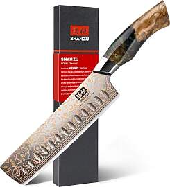 SHAN ZU Damastmesser Nakiri Kochmesser