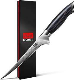SHAN ZU Filetiermesser aus Pulverstahl,