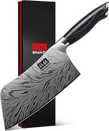 SHAN ZU Küchenmesser aus Pulverstahl, 18 cm