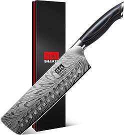 SHAN ZU Küchenmesser aus Pulverstahl, 18 cm