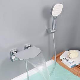 SHANFO Badewannenarmatur mit Handbrause,