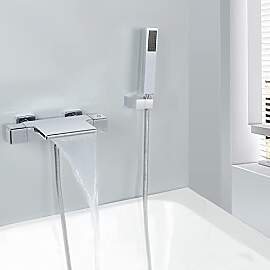 SHANFO Thermostat Wasserfall Badewannenarmatur