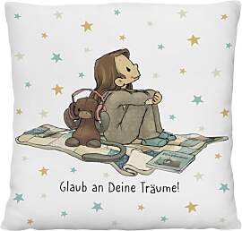 Sheepworld Plüschkissen Anouk | Kuschelkissen mit 