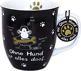 Sheepworld Tasse mit Motiv "Ohne Hund" | 