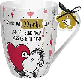 Sheepworld Tasse mit Spruch "Jemand hat dich