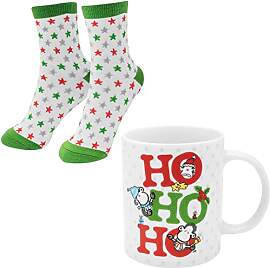 Sheepworld Tasse-Socken-Set Motiv "Ho ho