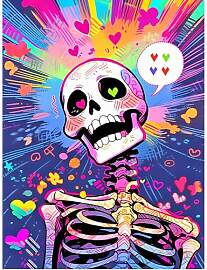 SHEGZHUC 40x50cm Diamond Painting Totenkopf Skull