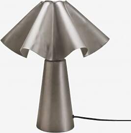 Sheldon Tischlampe Aus Eisen Grau Chrom - Sklum