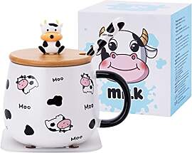 SHENDONG Süße Kuh-Kaffeetasse mit schönem