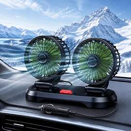 Shengruili Auto Ventilator,12V Doppelkopf
