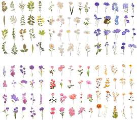 SHENLIU 240 Stück Blumen Scrapbooking Aufkleber,