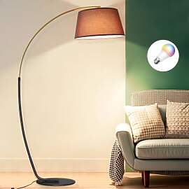 ShineMuse Bogenlampe Wohnzimmer Stehlampe,15W
