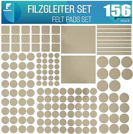 shinfly Möbelgleiter, Beige, selbstklebend, 156
